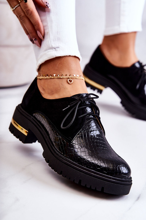 Dámské kožené kraťasy vázané černý Merevin