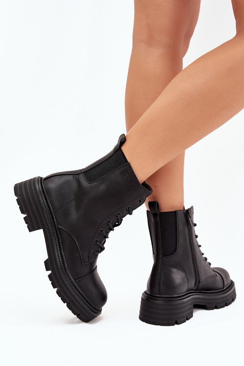 Zateplené dámské pracovní boty Big Star OO274140 černé