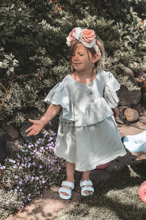 Dětské Sandály Se Stahovací Sňůrkou Modré Sweetness