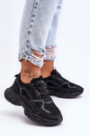 Dámske čierne kontinuálne športové topánky