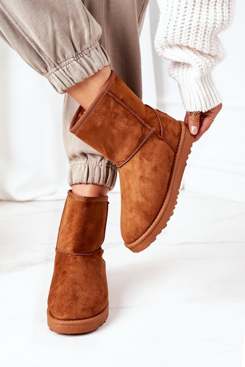 Snehové topánky krížové džínsy EE2R4028C hnedé