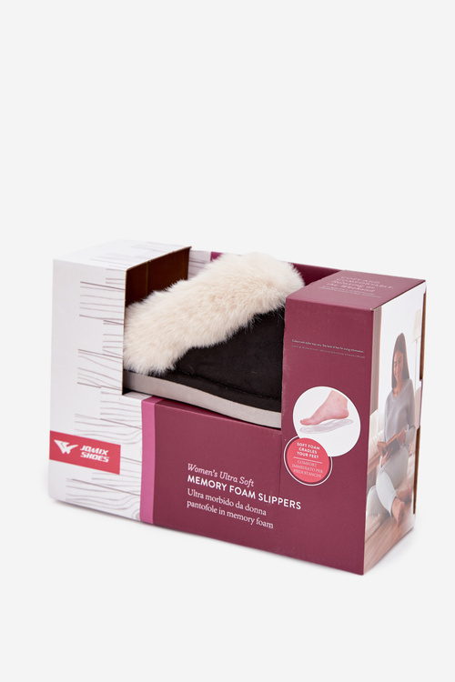 Dámske papuče s kožušinkou Čierne Zanelia