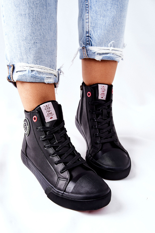 Dámské Zateplené Tenisky Cross Jeans Černé II2R4009C