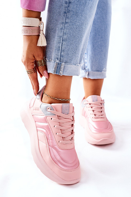 Dámska športová topánka Pamäť Pamäť pena Veľká hviezda II274333 Pink