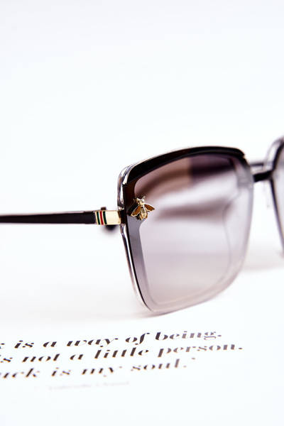 Dámské sluneční brýle se zdobením SX0007 Černá a šedá