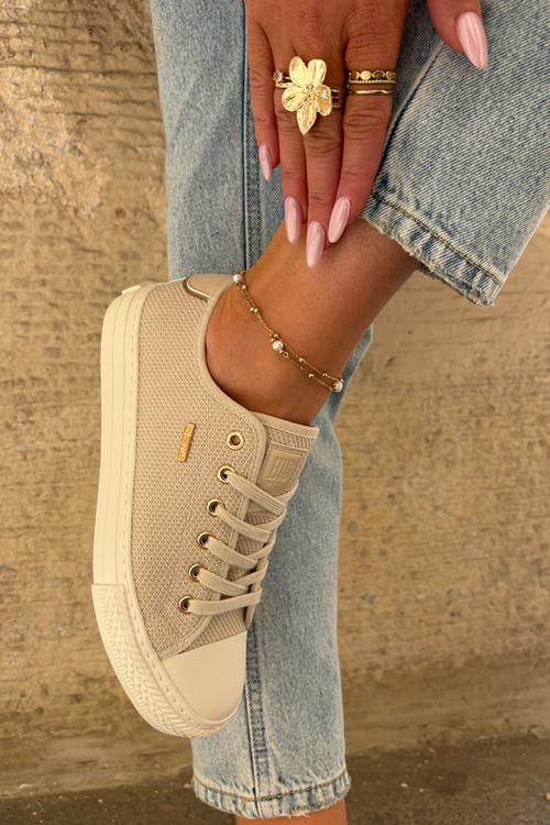 Dámske Textilné Tenisky Big Star RR274767 Béžové