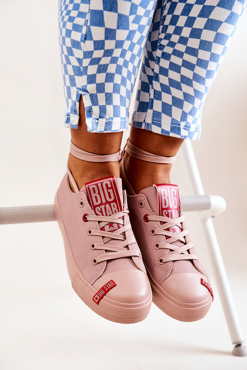 Dámska veľká hviezda JJ274167 Pink Sneakers