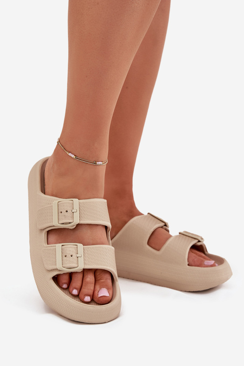 Dámske Pěnové Sandále S Prackami Vinceza 76056 Béžové