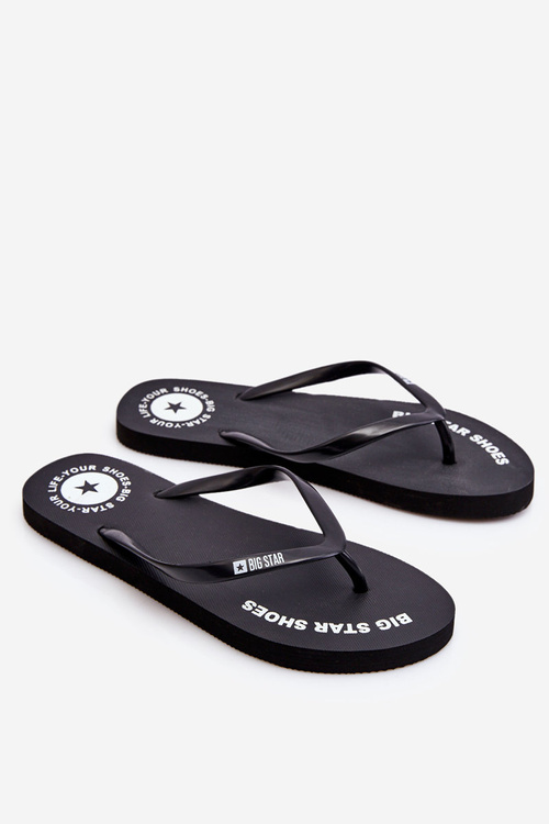 Pohodlné flip -flops Big Star LL274800 Black