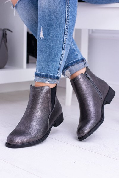 Sergio leone tmavo šedé topánky plochá päta Vuko