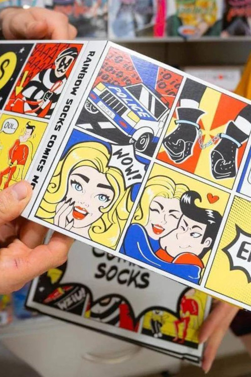 Ponožky COMICS 2 Páry Rainbow Socks