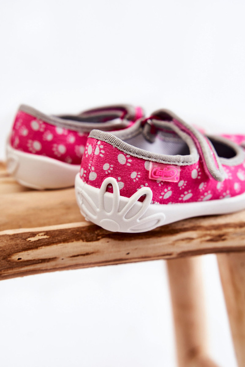 Dětské pantofle Balerína Befado S Mašlí 114X477 Růžová