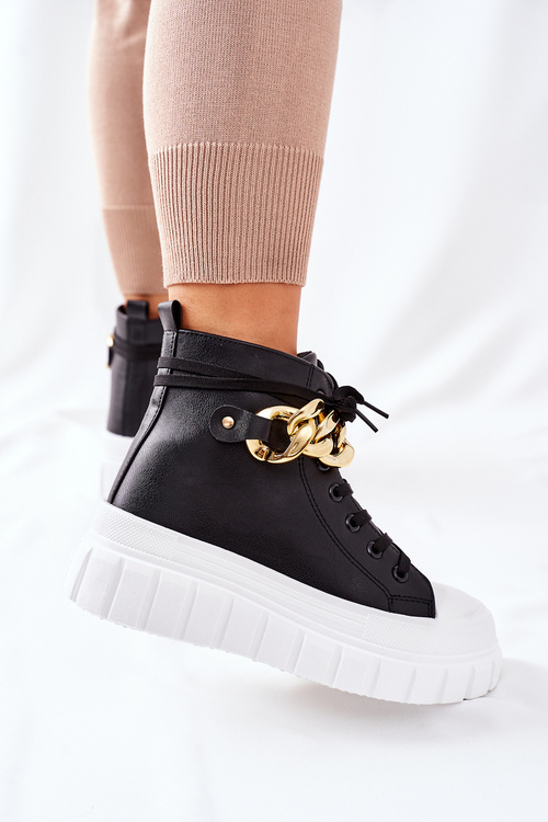 Vysoké Tenisky Na Platformě Cerne La Rocca