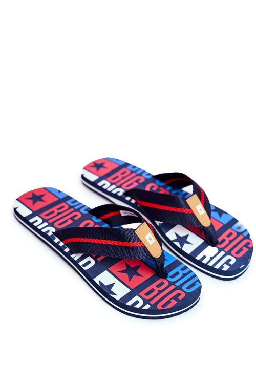 Pánske flip -flops Big Star FF274484 Navy Blue