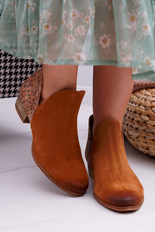 Dámské Kožené Boty Maciejka Camel 04091-49