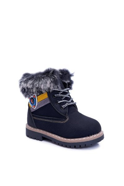 Dětské Chlapecká  Boty Teplé černé Cobi