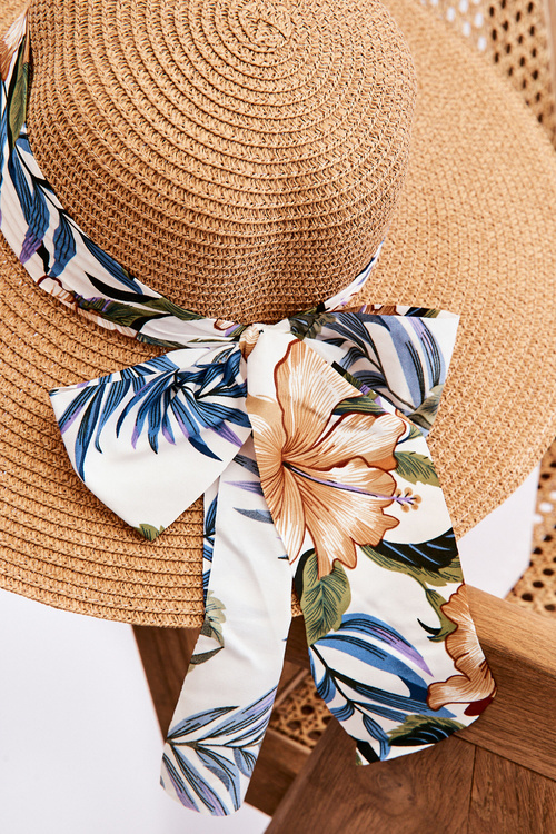 Elegantní dámský klobouk s mašlí Béžová