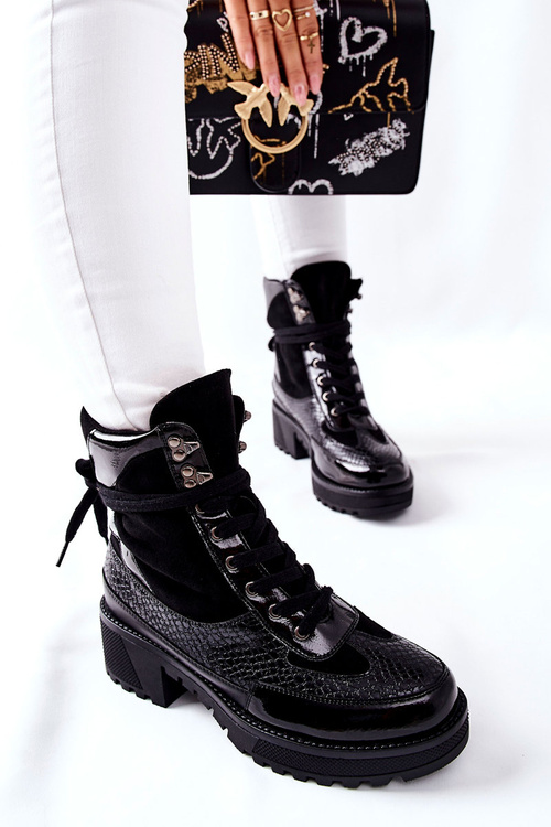 Dámske čierne topánky Kanie