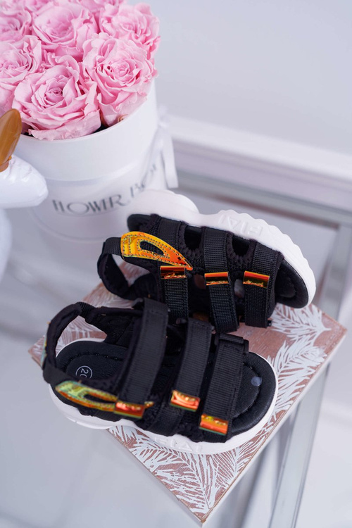 Dětské Sandály na Suchý Zip Černé Kimmi