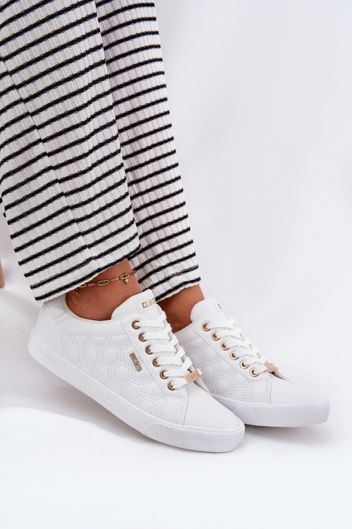 Dámske Tenisky Z Eko Kože Big Star RR274322 Biele