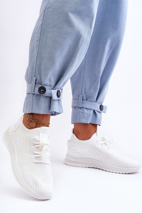 Dámské sportovní materiálové boty bílé Zauna