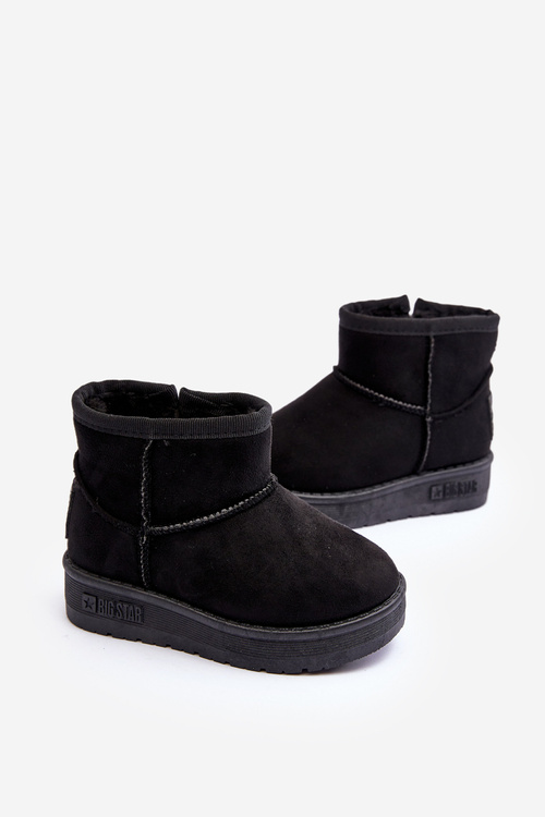 Detské snehové topánky izolované čiernou veľkou hviezdou MM374100