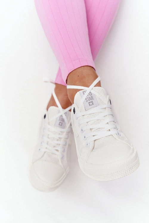 Dámska veľká hviezda HH274017 Biele tenisky