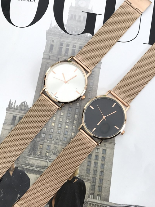 Dámské Hodinky Michael John Lyssa Gold Bracelet / Black Display