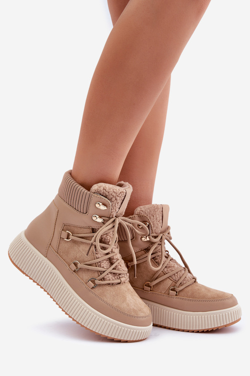 Nízké Sněhule Na Platformě Hnědé Naliora