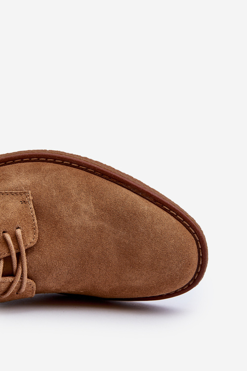 Semišové pánské polobotky Big Star NN174213 Camel