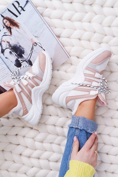 Husté dámske športové topánky nahej fina