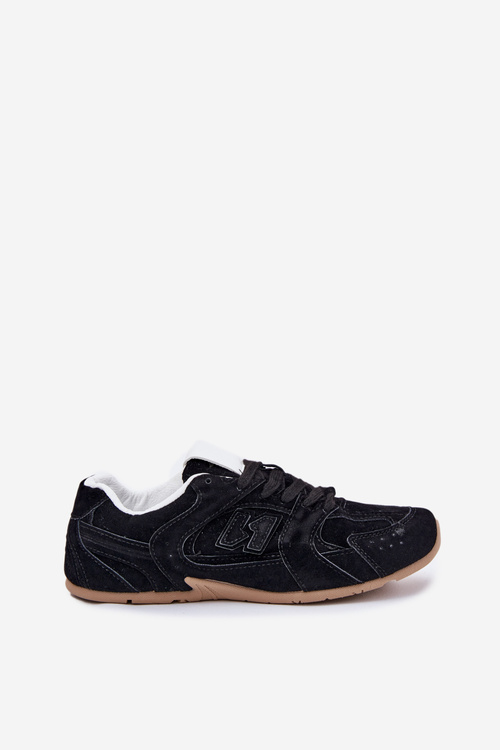 Dámské Sportovní Boty Z Eko Semiše Černé Dorella