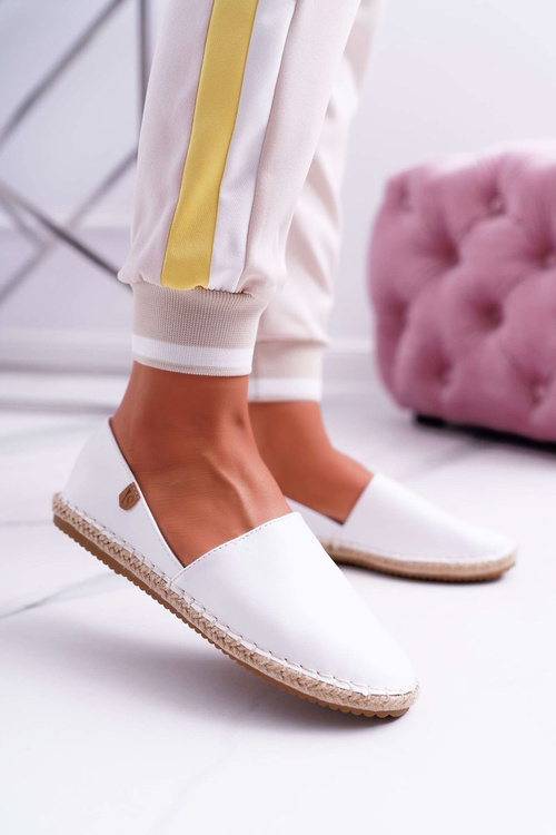 Espadrilles Dámske zločiny biele 8455