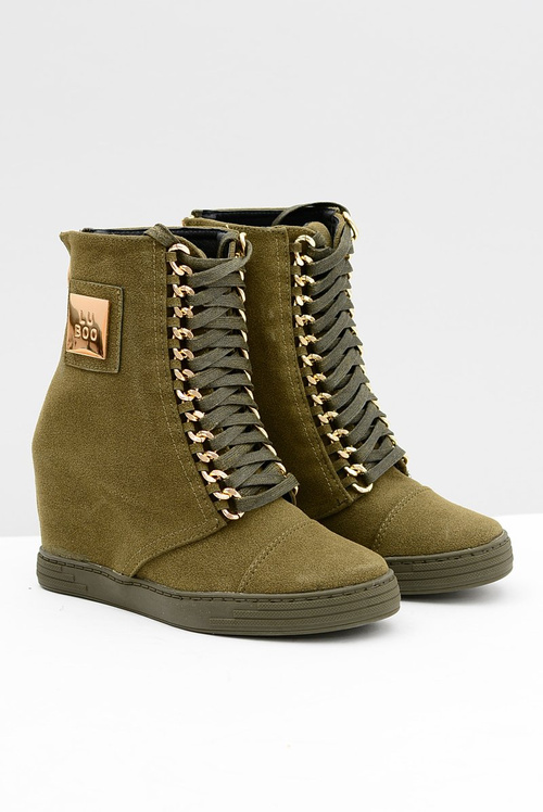 Dámske tenisky lu Boo s reťazami semišu Olive Monica