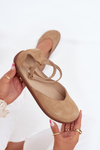 Semišové Baleríny Dámské Barefoot S Pásky Zazoo 191 Béžové