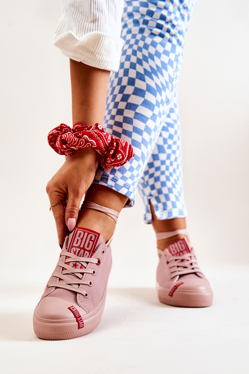 Dámska veľká hviezda JJ274167 Pink Sneakers