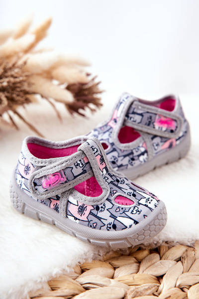 Boty Befado Kočky 533P019 Šedé