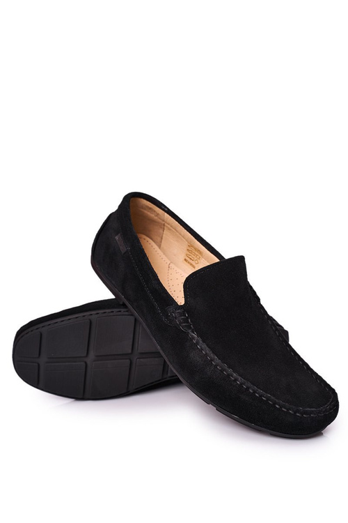 Suede Casy Goe HH1N4080 Čierne mokasíry čierne