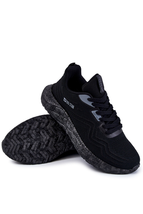 Ľahké pánske športové topánky veľká hviezda KK174018 čierna