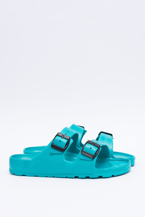 Ľahké tyrkysové dámske žabky dám