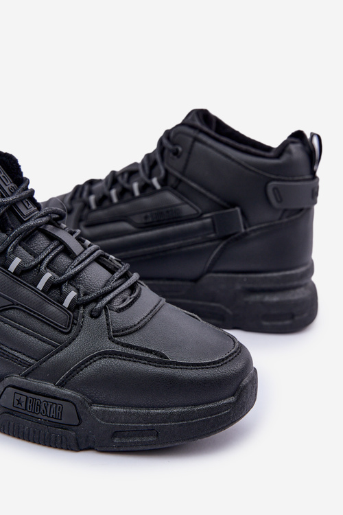 Pánské Tenisky Z Eko Kůže Big Star OO174004 Černé