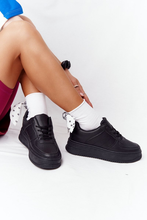 Dámske športové topánky na platforme čierna, toto som ja