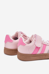 Sportovní Boty Sneakers Dětské Na Suchý Zip Růžové Adelina