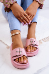 Klasické dámske papuče veľká hviezda JJ274A308 Pink