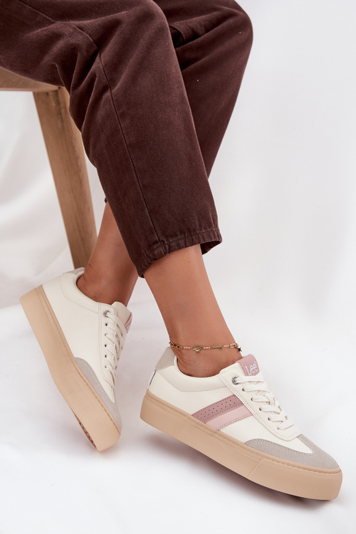 Dámské tenisky LEE AILANI WOMEN LOW 50253004.02A Vybledlá bílá