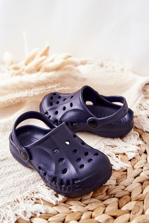 Dívčí a Chlapecké Nazouváky Tmavě modré Kroksy