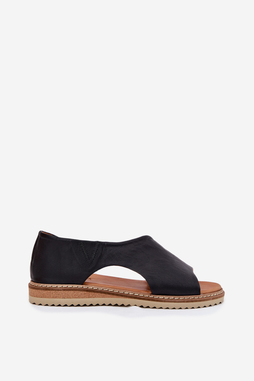 Kožené dámské sandály Artiker 46C1016 černé