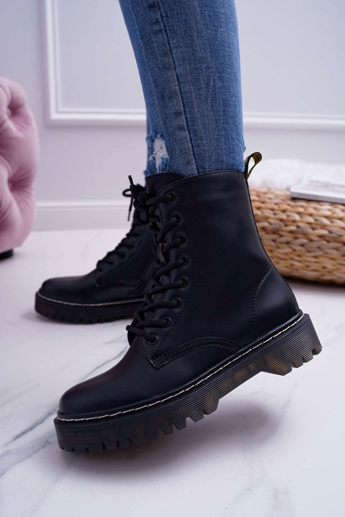 Dámské kotníkové boty Barski černé 56-5