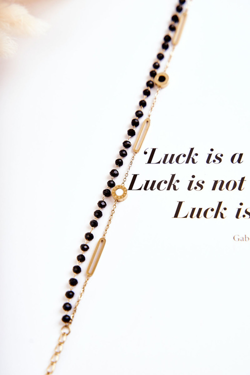 Dámsky dvojitý náramok Mini Golden Clock