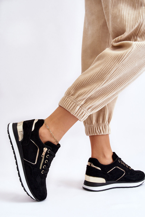 Suede Športové topánky na platforme Black Riverside Platform